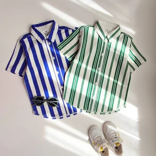 پیراهن راه راه پسرانه وارداتی مارک H&M